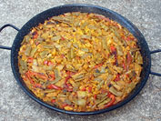 Fertige Gemüsepaella