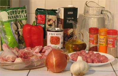 ingredientes paella